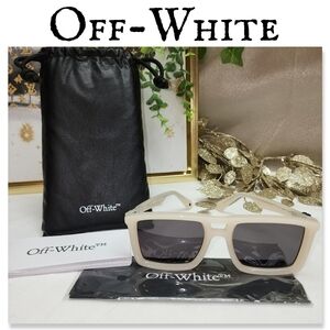 NWOT Authentic Off - White OERI13W Stratford 6107 Sunglasses With Case